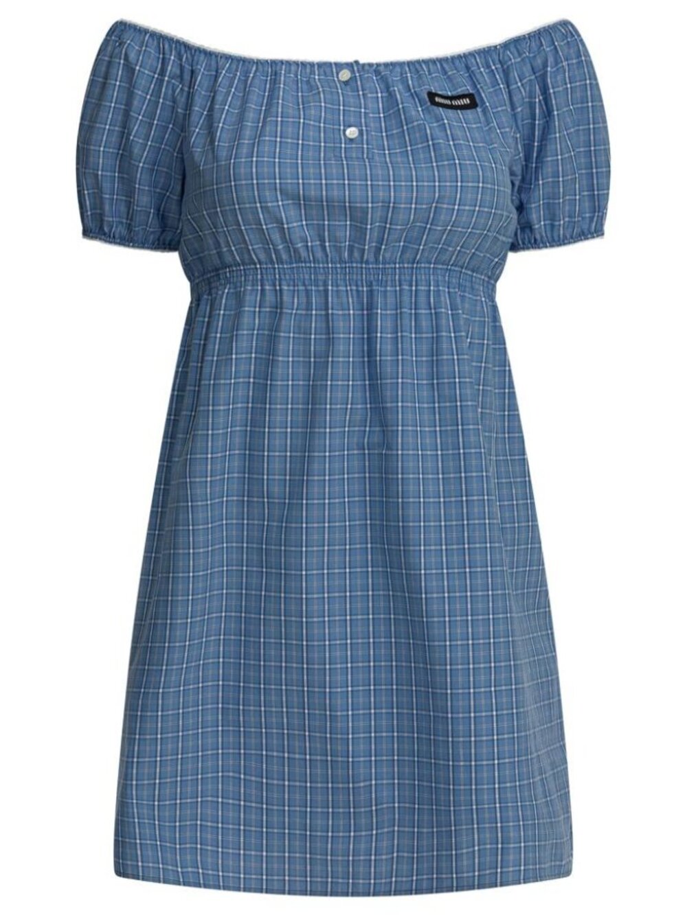 Miu Miu Short Dress With Logo Tag Size 42 Women